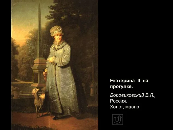 Екатерина II работа Боровиковского  В.Л.