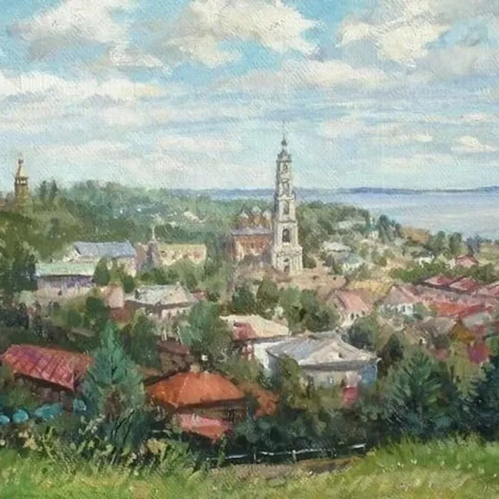 Город Юрьевец в картинах русских художников